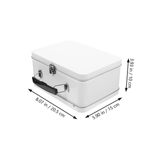 Hot Sale Kids Toy Storage Portable Tin <b>Box</b> Custom Logo Lunch-Style Metal Can With Lockable Handle Suitable for Food Tin Cans - Product Image 2