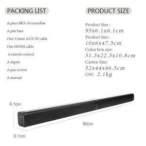 40 Wát Home Theatre Hệ Thống Treo Tường Thanh Âm Thanh Không Dây Barra De Sonido Cho TV Máy Tính - Product Image 3