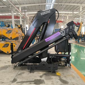 12 Ton Hydraulic Knuckle Boom Folding Jib Foldable Telescopic Articulated Crane <b>Remote</b> <b>Control</b> <b>Truck</b> Mounted Crane - Product Image 1