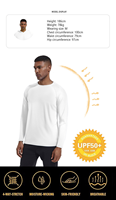 Camiseta de Manga Larga para Hombre, Protección Solar UPF 50+, Secado Rápido, para Deportes al Aire Libre, Personalizable, Venta al Por Mayor