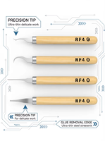 Kit de démontage multifonction RF4 pour la réparation de processeurs de téléphones portables, applicable aux tablettes, montres, assemblages électroniques et projets de bricolage faits à la main