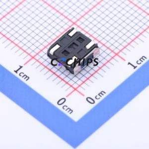 YTS-E005-2C Tactile Switch SMD Switch Single Pole Single Throw Round Button 1.8N Vertical Mount - Product Image 2