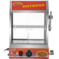 WeWork-Cuiseur à vapeur à 2 niveaux pour hot dogs 175 et 40 petits pains-Cuiseur électrique pour chignon