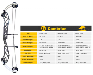 Pandarus Archery New Arrival Cambrian36 38 40 Target Compound <b>Bow</b> Adjustable Small Medium <b>Large</b> Cam 50-60lbs Cambrian 36/38/40 S - Product Image 2