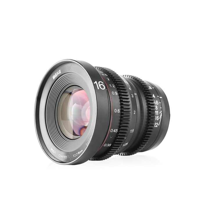 Meike 16mmT2.2マウントMFT用マニュアルフォーカス非球面ポートレート 