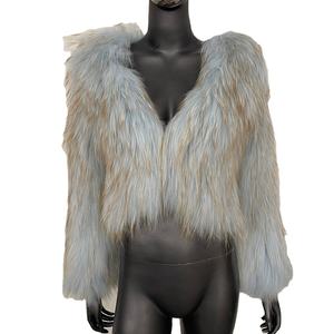 Abrigo de Piel para Mujer, Otoño e Invierno, Nuevo Abrigo de Piel de <span class=keywords><strong>Mapache</strong></span>, Grueso, Tejido de Doble Cara, Abrigo de Piel Moderno para Jóvenes - Product Image 1