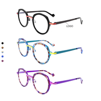 Gafas Ópticas Vintage y Modernas con Logotipo Personalizado, Montura de Acetato Colorida, MOQ Bajo, Disponibles en Stock para Usar y Leer