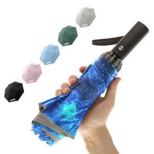 Parapluies bon marché en gros parapluie pliant inversé 23 pouces 10 côtes parapluie de pluie coupe-vent garder la surface au sec - Product Image 4