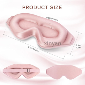 Antifaz para <span class=keywords><strong>Dormir</strong></span> con Logotipo Personalizado, Diseño 3D Contorneado, Bloqueo Completo de Luz, Relleno de Espuma Viscoelástica, Cero Presión, Correa Ajustable - Product Image 2