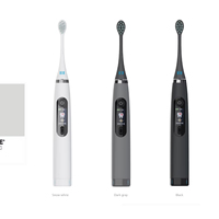 Brosse à dents électrique LULA avec écran LCD LED, capteur de pression, 5 modes, étanche IPX7, poils souples, tête compatible Sonic Care