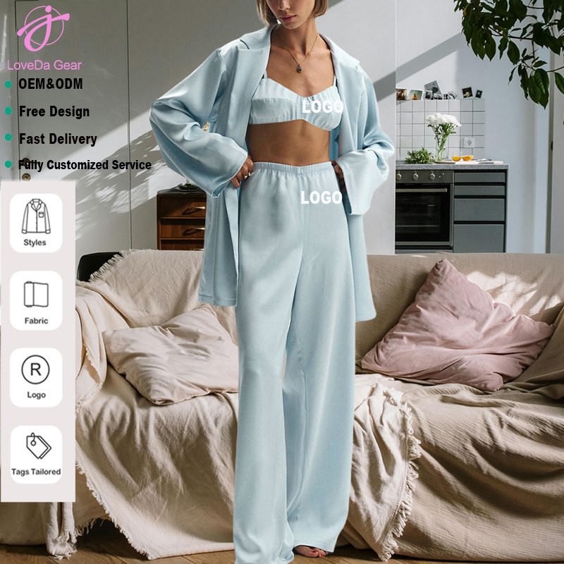 Loveda Wholesale Women Satin Printed Comfortable
