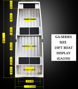 Meilleure vente directe d'usine bateau <span class=keywords><strong>de</strong></span> pêche en aluminium <span class=keywords><strong>de</strong></span> 16 pieds à fond plat <span class=keywords><strong>de</strong></span> meilleure qualité avec banquettes à vendre - Product Image 4