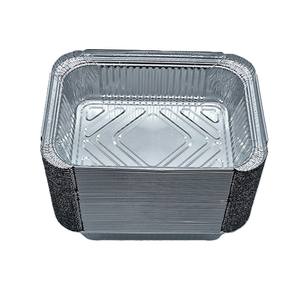 Récipient rectangulaire Boîte à lunch en papier étain Boîte d'emballage alimentaire jetable à emporter en feuille d'aluminium pour le stockage des repas - Product Image 2