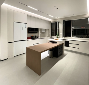 ตู้ครัวไม้แข็งครบชุดสำหรับการออกแบบห้องครัวที่หรูหรา - Product Image 2