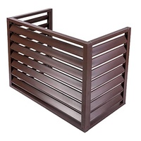 Cache-Clim Extérieur Décoratif en Aluminium Sculpté pour Unités de Climatisation