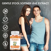 Complément alimentaire Julong OEM Gummies laxatifs à la séné Feuilles de séné Détox Gummies à la séné Feuilles de thé Détox Extrait de gummies