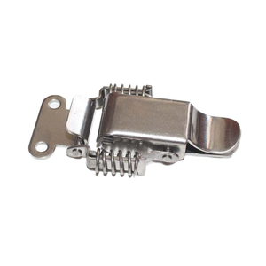 Loquet à ressort en acier inoxydable A68 Bingshuo avec trou pour clé, fermoir à bascule en métal galvanisé, personnalisable pour boîte à outils et rangement - Product Image 1