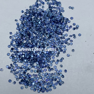 Piedra <span class=keywords><strong>de</strong></span> Zafiro Azul Natural <span class=keywords><strong>de</strong></span> 0.8mm-2.0mm, Color Azul Marino, Elegante, Alta Calidad, Forma Redonda, Piedra <span class=keywords><strong>de</strong></span> Zafiro Suelta, Gema en Bruto - Product Image 2