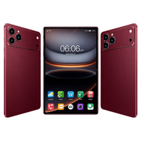 Tablet PC Android 14 10.1 inci 17 Pro Max untuk Dewasa, Penggunaan Kantor, Dual SIM, Panggilan Telepon, 8+128GB, WIFI, 3G, 4G, Dilengkapi Keyboard