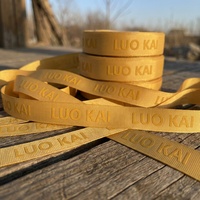 Ruban gros-grain imprimé sur mesure en usine, ruban personnalisé avec logo en relief, 10 mm, 25 mm, 38 mm en stock