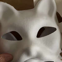 Masque de renard en papier pour décor de fête Masque pour les yeux en papier Masque de carnaval Papier recyclé sain