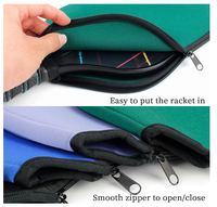 Housse de protection en néoprène personnalisée pour raquette, accessoires de raquette à sublimation compatibles avec les sports de pickleball