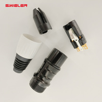 Connecteur XLR 3 broches multicolore mâle/femelle, plaqué or, pour microphone audio, DMX, amplificateur, prise jack 3 conducteurs