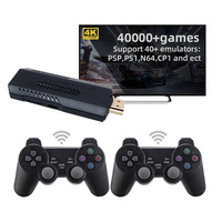 Console de jeu rétro X2 PLUS, classique nostalgique, TV domestique HD sans fil 2,4 GHz, 20000-30000 jeux intégrés, deux manettes, 128 Go