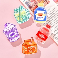 Porte-mémos créatif en forme de bouteille de boisson de dessin animé, style Instagram, avec clip en plastique pour papiers de test, reçus, décoratif et mignon pour étudiants