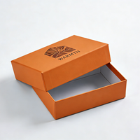 Boîte cadeau pliable en carton rigide noir mat de luxe avec logo personnalisé de qualité supérieure, fermeture magnétique, vide