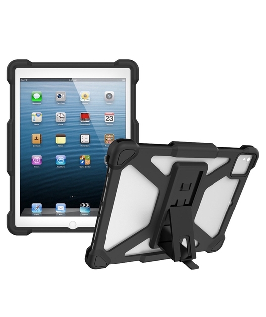 Universal 11inch Silicone Tablet PC Protective Cover Hidden Bracket Shockproof Non-Slip Edge Strip iPad Air 10.9 Kids 10 Colors