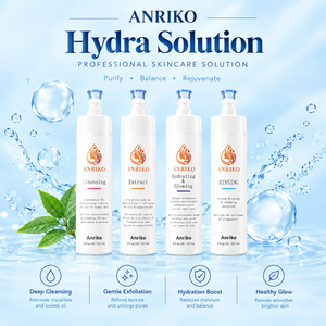 ANRIKO Hyrda 3-Step Facial Skin Care Solution Kit Cleanse Extract Hydrate Hyaluronic Acid 237mL - Product Image 4