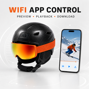 Casco de esquí OEM con Bluetooth, llamadas manos libres, almacenamiento en tarjeta TF, carga tipo C, <span class=keywords><strong>música</strong></span> y llamadas, carcasa de <span class=keywords><strong>PC</strong></span> y cuerpo de EPS X1 - Product Image 3