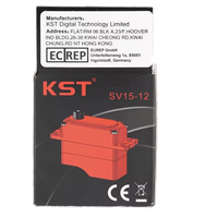 Servomoteur KST SV15-12 ultra haute tension et haute vitesse à noyau d'air en alliage d'aluminium et acier trempé pour hélicoptères RC et accessoires de drones
