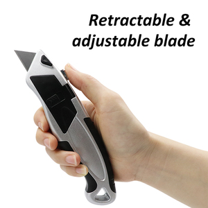 Nhiệm Vụ Nặng Nề Tải Tự Động Cao Su Grip Tiện Ích Dao Có Thể Thu Vào 3 Vị Trí Khóa Với 5 Có Thể Thay Thế Lưỡi Tiện Ích Dao - Product Image 6