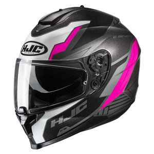 Casco Integrale per Moto HJC C70 Bianco Grigio Rosa XXS in Policarbonato - Product Image 1