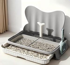 Toilette pour chien détachable et étanche avec cathéter urinaire simulé, <span class=keywords><strong>grille</strong></span> antidérapante, pour chiens de petite et moyenne taille, avec tapis absorbant - Product Image 1