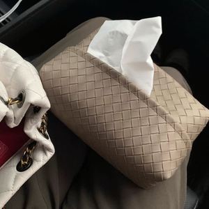 Waterproof Multi-Purpose PU Leather Tissue Box and Napkin Storage Paper Bag <b>Set</b> for Home Living Room <b>Dining</b> <b>Table</b> - Product Image 5