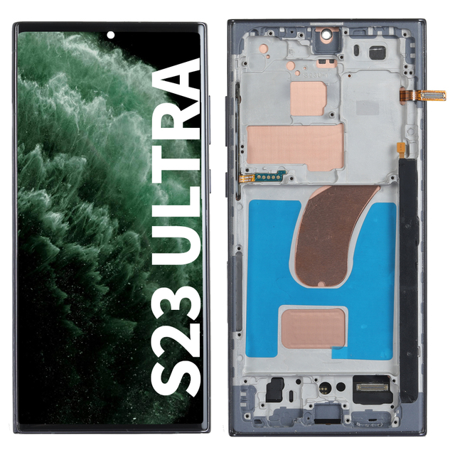 Competitive Price Mobile Lcds for samsung S23 ultra Screen Replacement Display High Quality Lcd with Frame Smartphone Screen