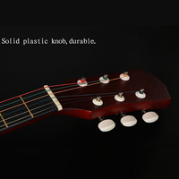 OEM ODM CIVIN QD-H38Q-S 38 Inch Basswood Cutaway Matte Finish Acoustic Guitar with Copper Strings for Beginner