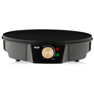 เครื่องทำแพนเค้ก RAF 1200W กระทะเครปแบบแบน ขนาดพื้นผิวทำอาหาร 310 มม. ร้อนเร็ว แผ่นเคลือบกันติด สำหรับใช้ในชีวิตประจำวัน อบเค้ก ทำขนม - Product Image 5