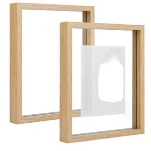 Customization Handmade Artwork Picture <b>Frame</b> Black Composite Wood Shatter Resistant Glass Minimalist Kid <b>A4</b> - Product Image 1