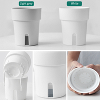Ferme maison jardin décor vente en gros pot de fleur en plastique auto-arrosage intérieur maison pot jardinière