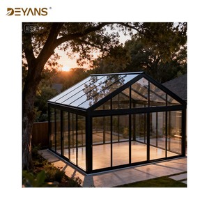 Pergola in Alluminio Leggero con Design Moderno Personalizzato, Triangolare, con Doppio Vetro Temperato, Impermeabile per Esterni - Product Image 5