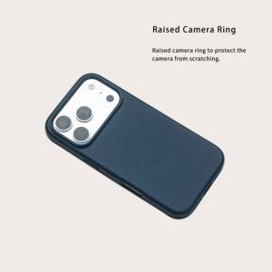 Étui de téléphone en cuir PU doux au toucher, étui en cuir Nappa avec anneau magnétique, étui de téléphone magnétique en cuir PU pour iPhone 17 <span class=keywords><strong>Promax</strong></span> - Product Image 5