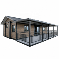 Boutique de vêtements modulaire Refab, boutique conteneur, maison modulaire avec terrasse couverte, magasin de vente au détail moderne pour usage commercial