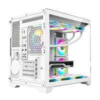 Boîtier PC ATX personnalisé, boîtier de jeu, châssis de PC gamer, boîtier de bureau, boîtier d'ordinateur en verre trempé