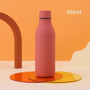 Bouteille isotherme en acier inoxydable à col étroit de 550 ml, personnalisable en gros, isolation thermique 12-24 heures - Product Image 4