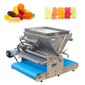 Depositador de caramelo duro de menta semiautomático, máquina Universal de fabricación de molde de azúcar de coco gomoso a pequeña escala