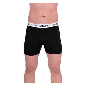 Elite Passion Boxer en modal XXL noir S pour homme taille moyenne respirant et jetable avec tissu Spandex brodé avec logo - Product Image 1
